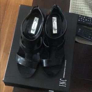 INC international Concepts Black Sandals
